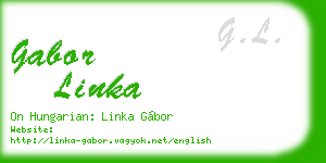 gabor linka business card