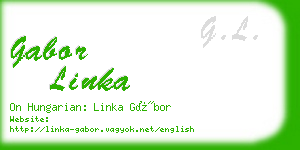 gabor linka business card